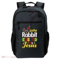 Silly Rabbit Easter Is For Jesus Funny Easter Backpack thumb 0