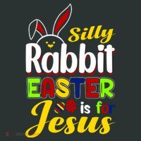 Silly Rabbit Easter Is For Jesus Funny Easter Kids Long Sleeve Shirt thumb 2