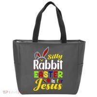 Silly Rabbit Easter Is For Jesus Funny Easter Tote Bag thumb 0