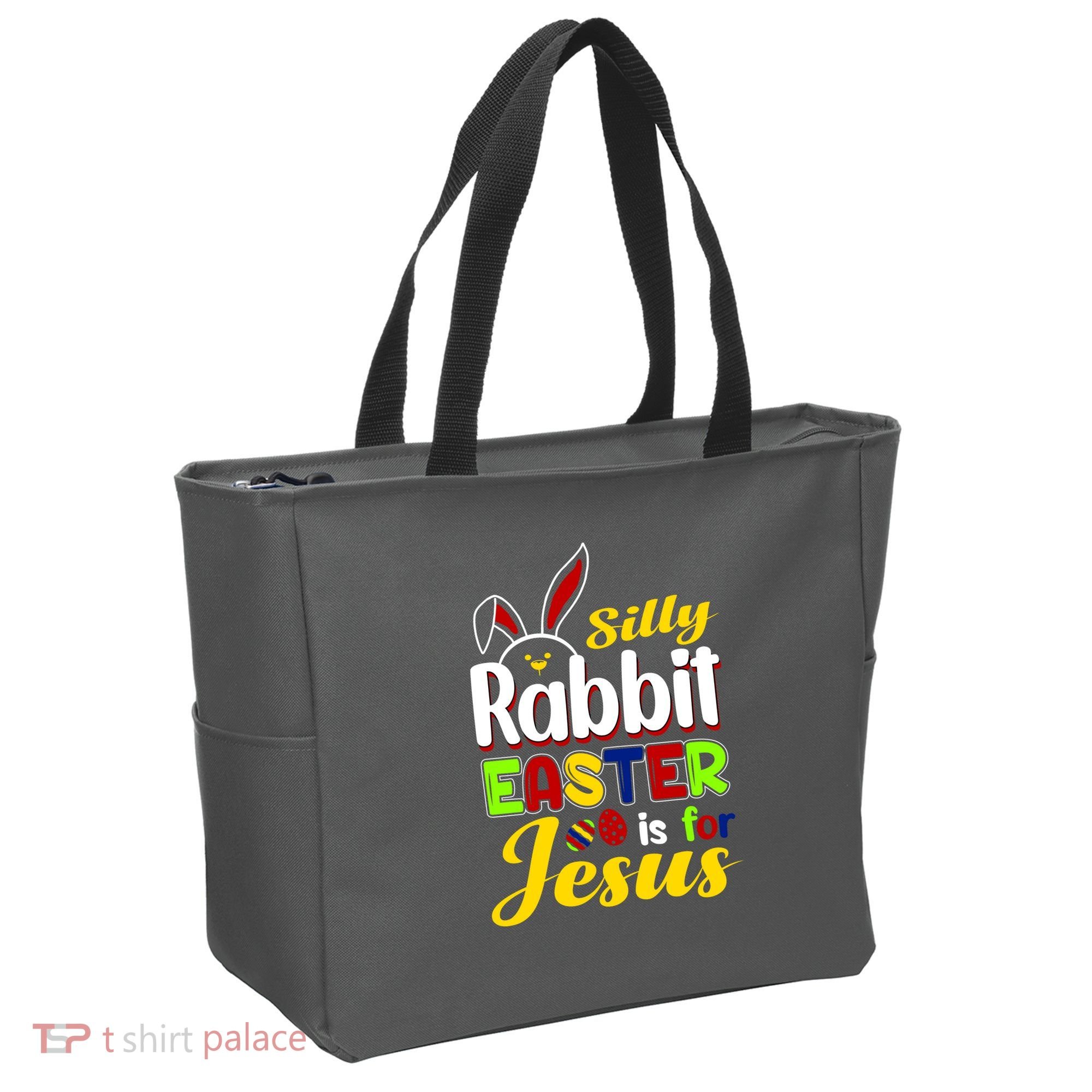 Silly Rabbit Easter Is For Jesus Funny Easter Tote Bag