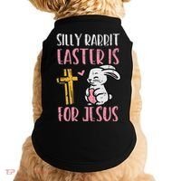 Silly Rabbit Easter Is For Jesus Religious Christian Doggie Tank thumb 0