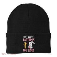 Silly Rabbit Easter Is For Jesus Religious Christian Beanie thumb 0