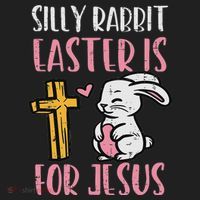 Silly Rabbit Easter Is For Jesus Religious Christian Hat thumb 2