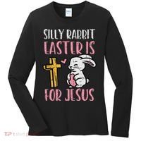 Silly Rabbit Easter Is For Jesus Religious Christian Women's Long Sleeve Shirt thumb 0