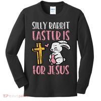 Silly Rabbit Easter Is For Jesus Religious Christian Kids Long Sleeve Shirt thumb 0