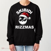 Skibidi Rizzmas Funny Christmas Penguin Women's Sweatshirt thumb 0