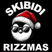 Skibidi Rizzmas Funny Christmas Penguin Women's Hoodie thumb 2