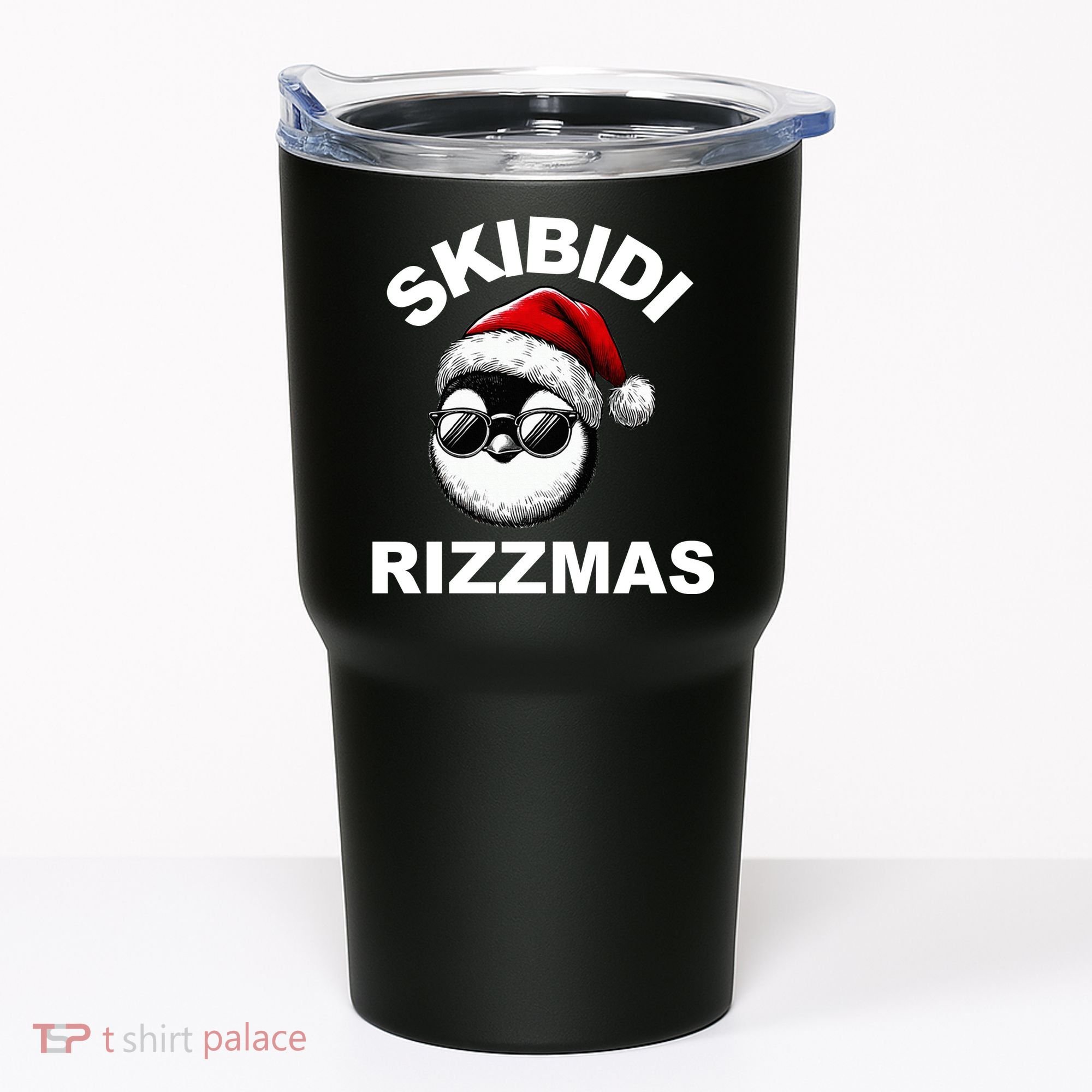 Skibidi Rizzmas Funny Christmas Penguin Tumbler
