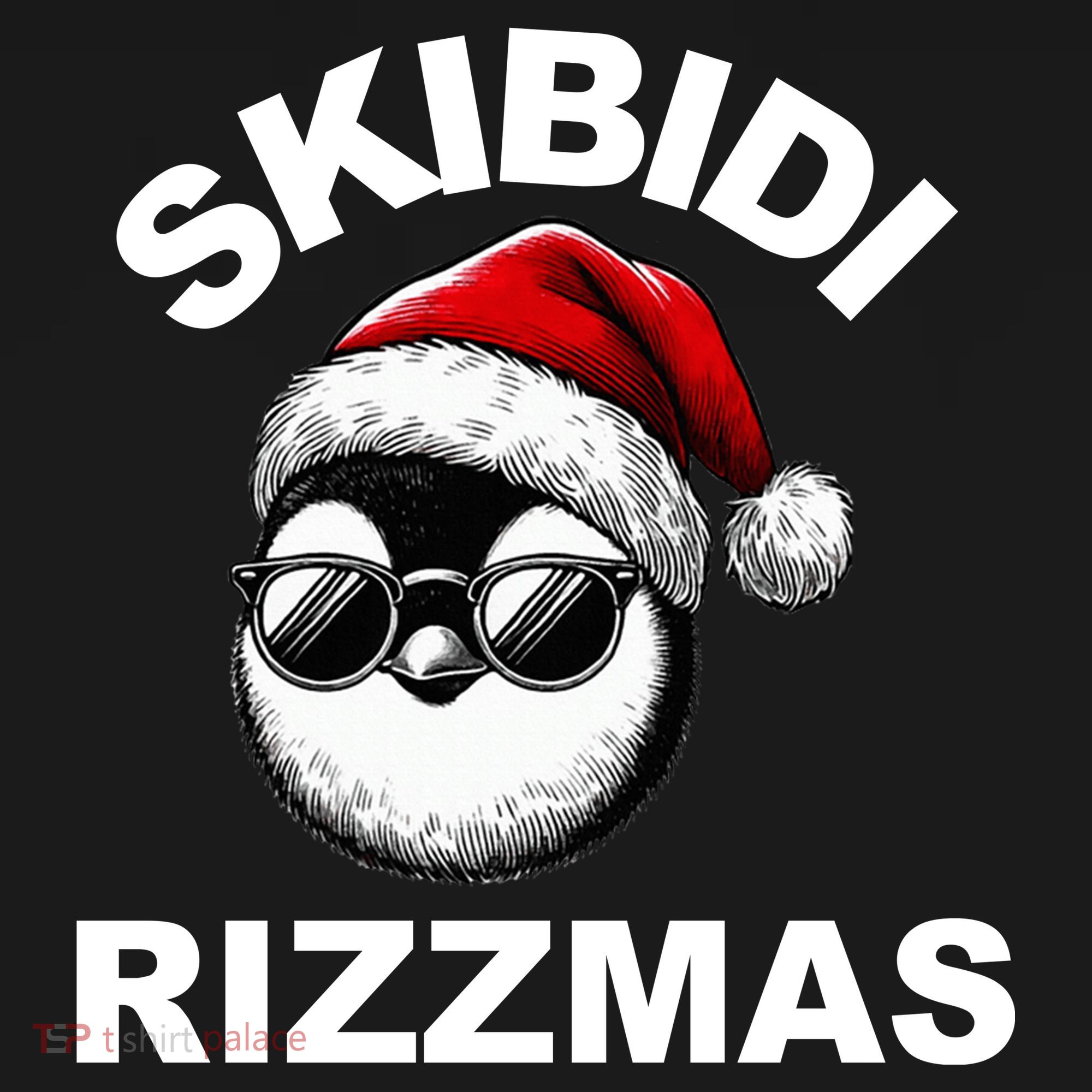 Skibidi Rizzmas Funny Christmas Penguin Visor