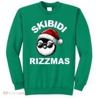 Skibidi Rizzmas Funny Christmas Penguin Sweatshirt thumb 0