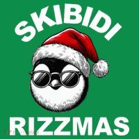 Skibidi Rizzmas Funny Christmas Penguin Coaster thumb 2