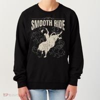 Smooth Ride Funny Rodeo Cool Bull Rider Cowboy Gift Women's Sweatshirt thumb 0