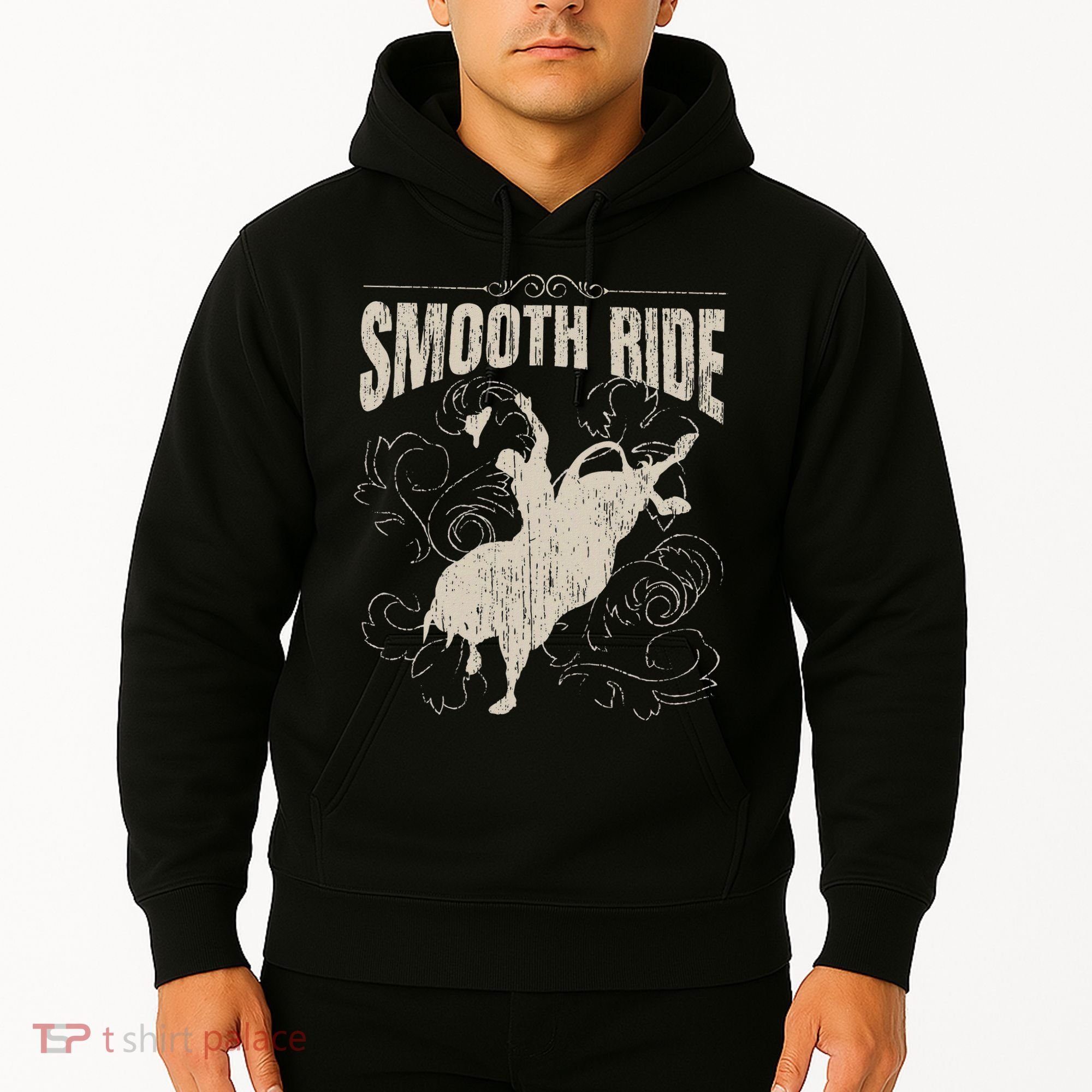 Smooth Ride Funny Rodeo Cool Bull Rider Cowboy Gift Hoodie