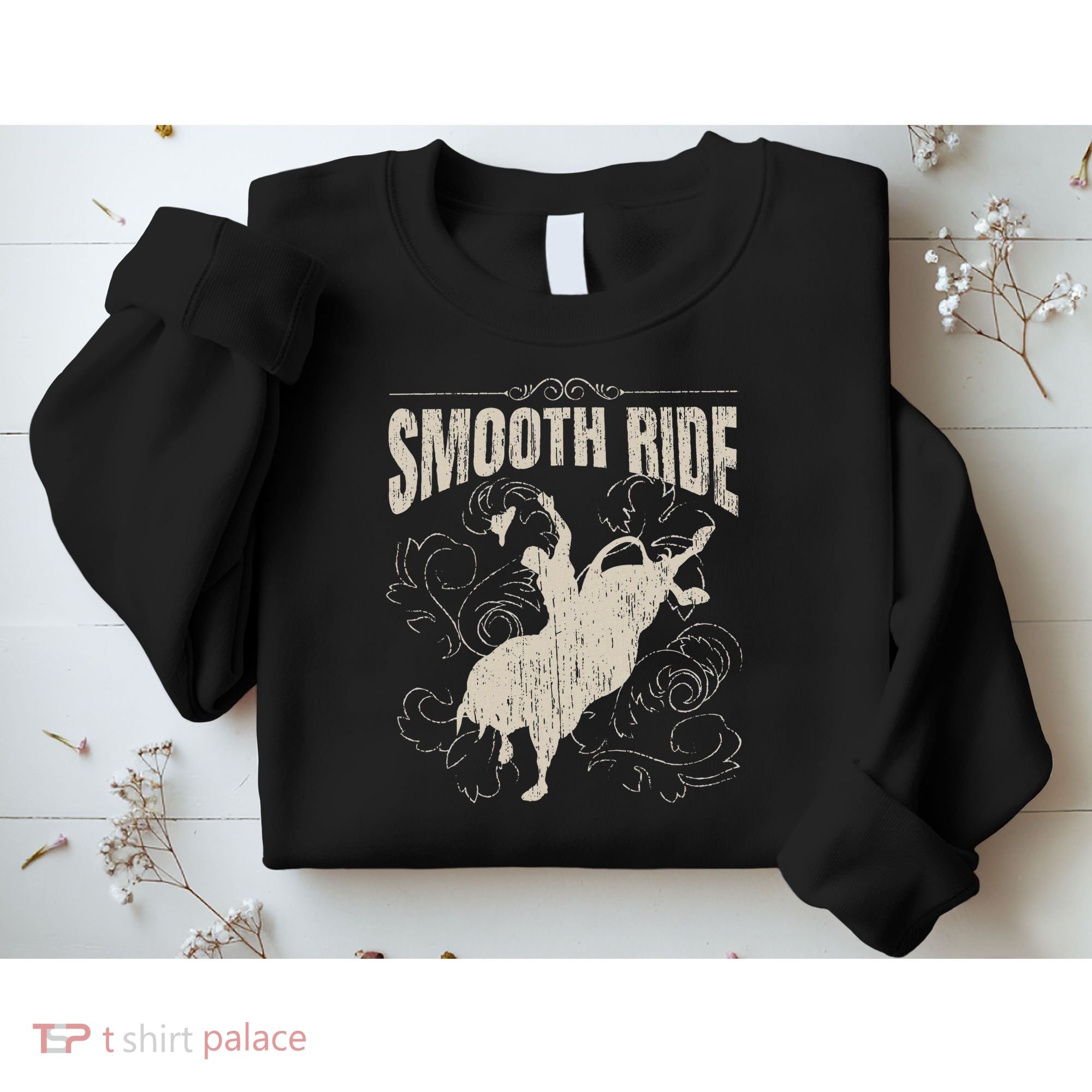 Smooth Ride Funny Rodeo Cool Bull Rider Cowboy Gift Sweatshirt