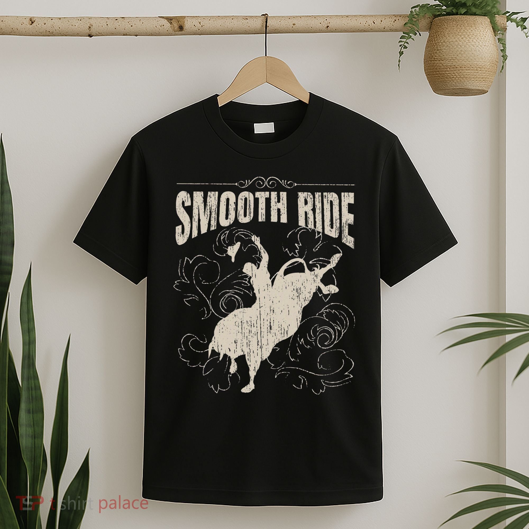 Smooth Ride Funny Rodeo Cool Bull Rider Cowboy Gift T-Shirt