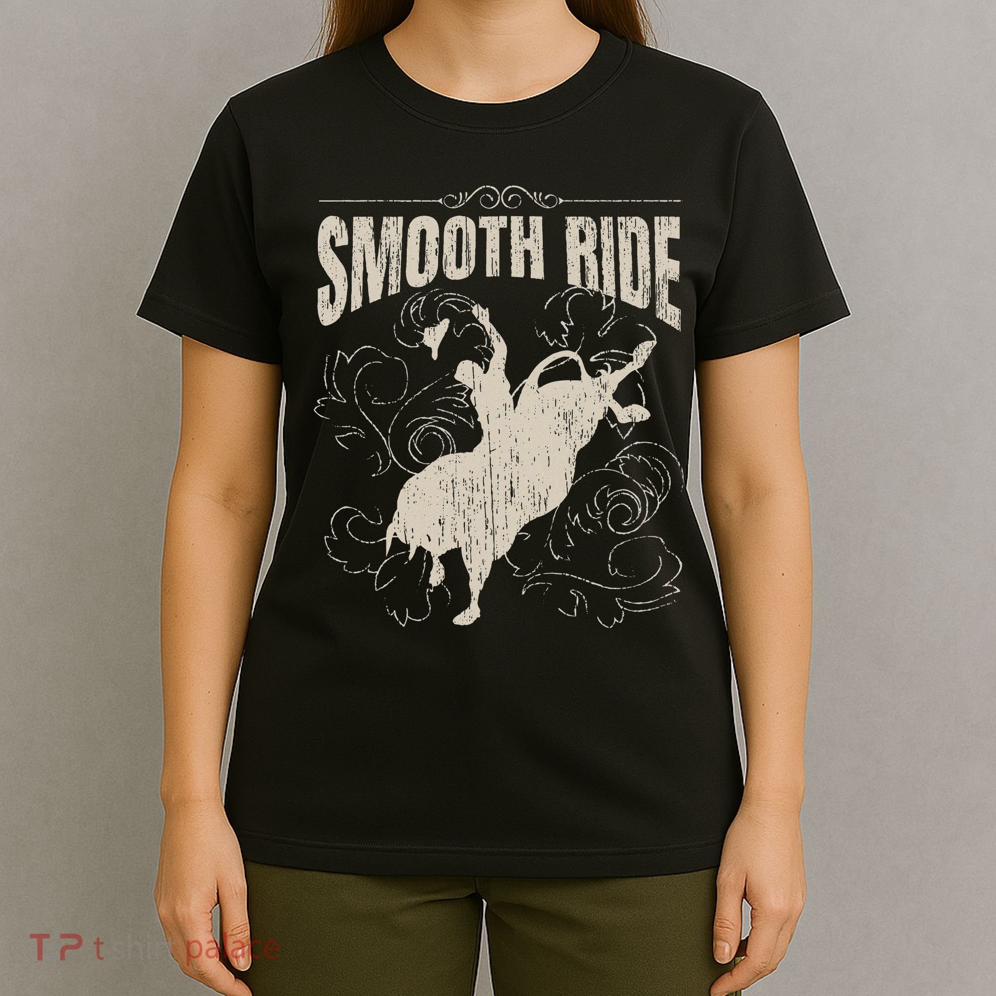 Smooth Ride Funny Rodeo Cool Bull Rider Cowboy Gift T-Shirt