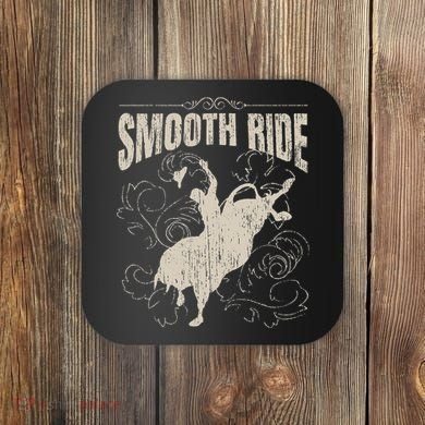 Smooth Ride Funny Rodeo Cool Bull Rider Cowboy Gift Coaster