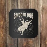 Smooth Ride Funny Rodeo Cool Bull Rider Cowboy Gift Coaster thumb 0
