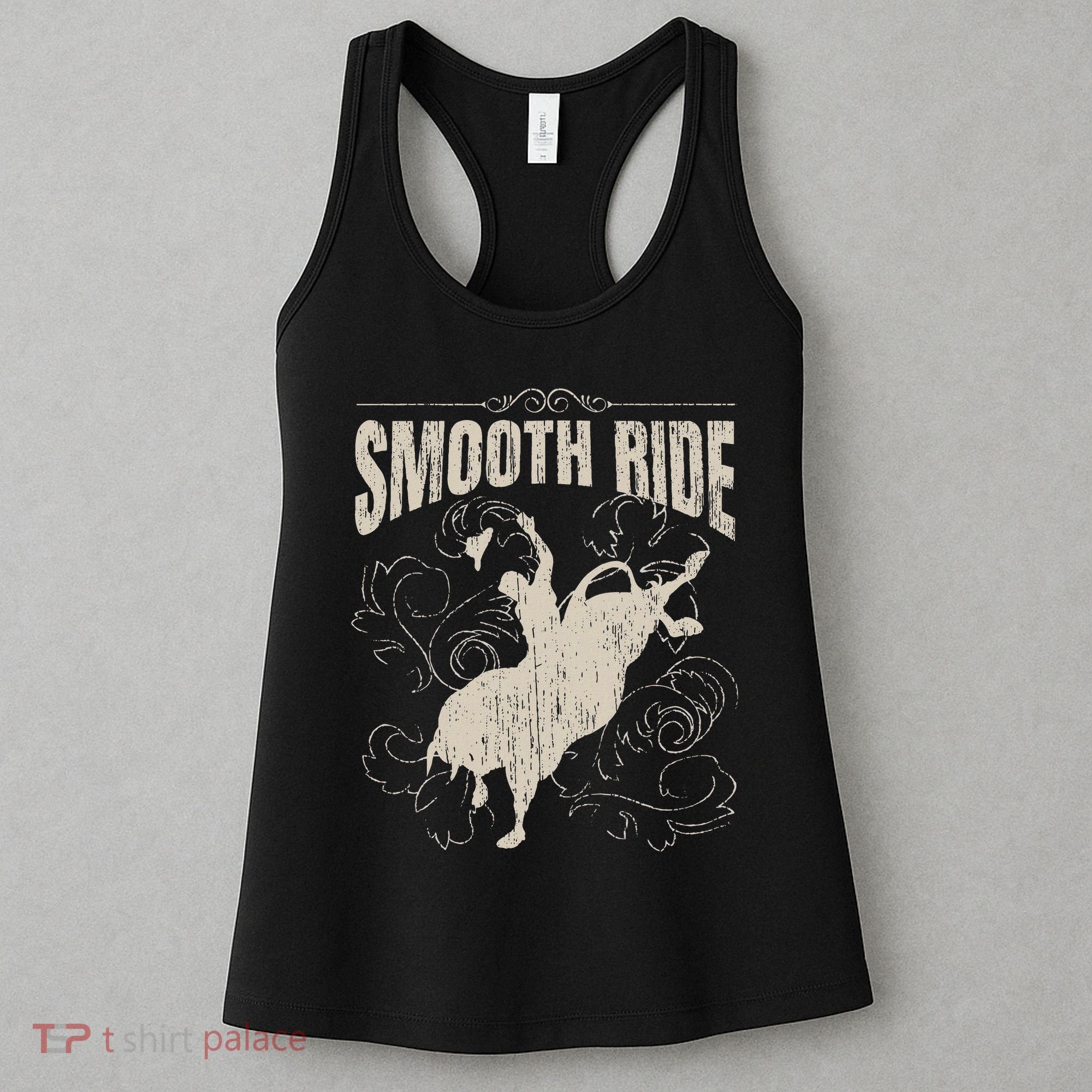 Smooth Ride Funny Rodeo Cool Bull Rider Cowboy Gift Women's Tank Top
