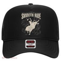 Smooth Ride Funny Rodeo Cool Bull Rider Cowboy Gift Hat thumb 0