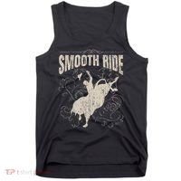 Smooth Ride Funny Rodeo Cool Bull Rider Cowboy Gift Tank Top thumb 0