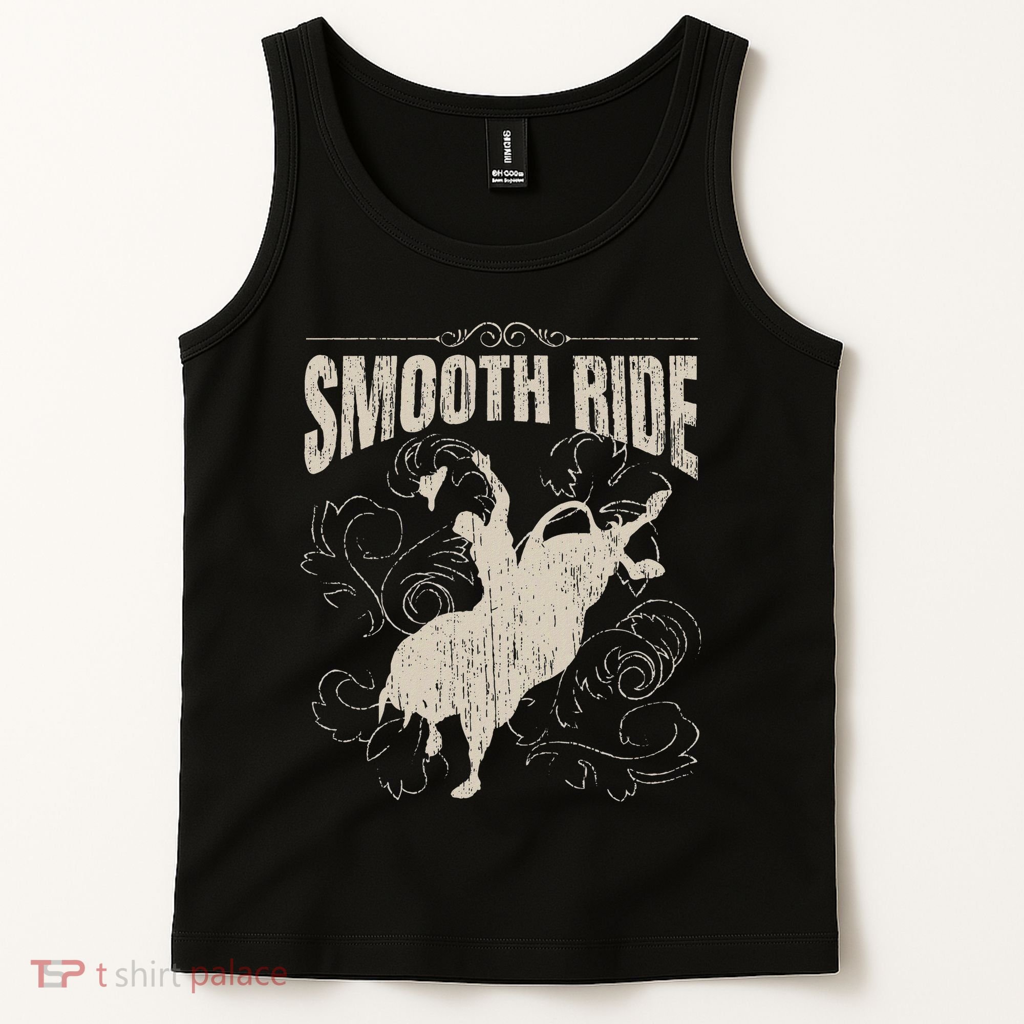Smooth Ride Funny Rodeo Cool Bull Rider Cowboy Gift Tank Top