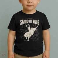 Smooth Ride Funny Rodeo Cool Bull Rider Cowboy Gift Toddler T-Shirt thumb 2