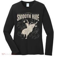 Smooth Ride Funny Rodeo Cool Bull Rider Cowboy Gift Women's Long Sleeve Shirt thumb 0
