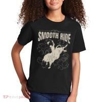 Smooth Ride Funny Rodeo Cool Bull Rider Cowboy Gift Kids T-Shirt thumb 2