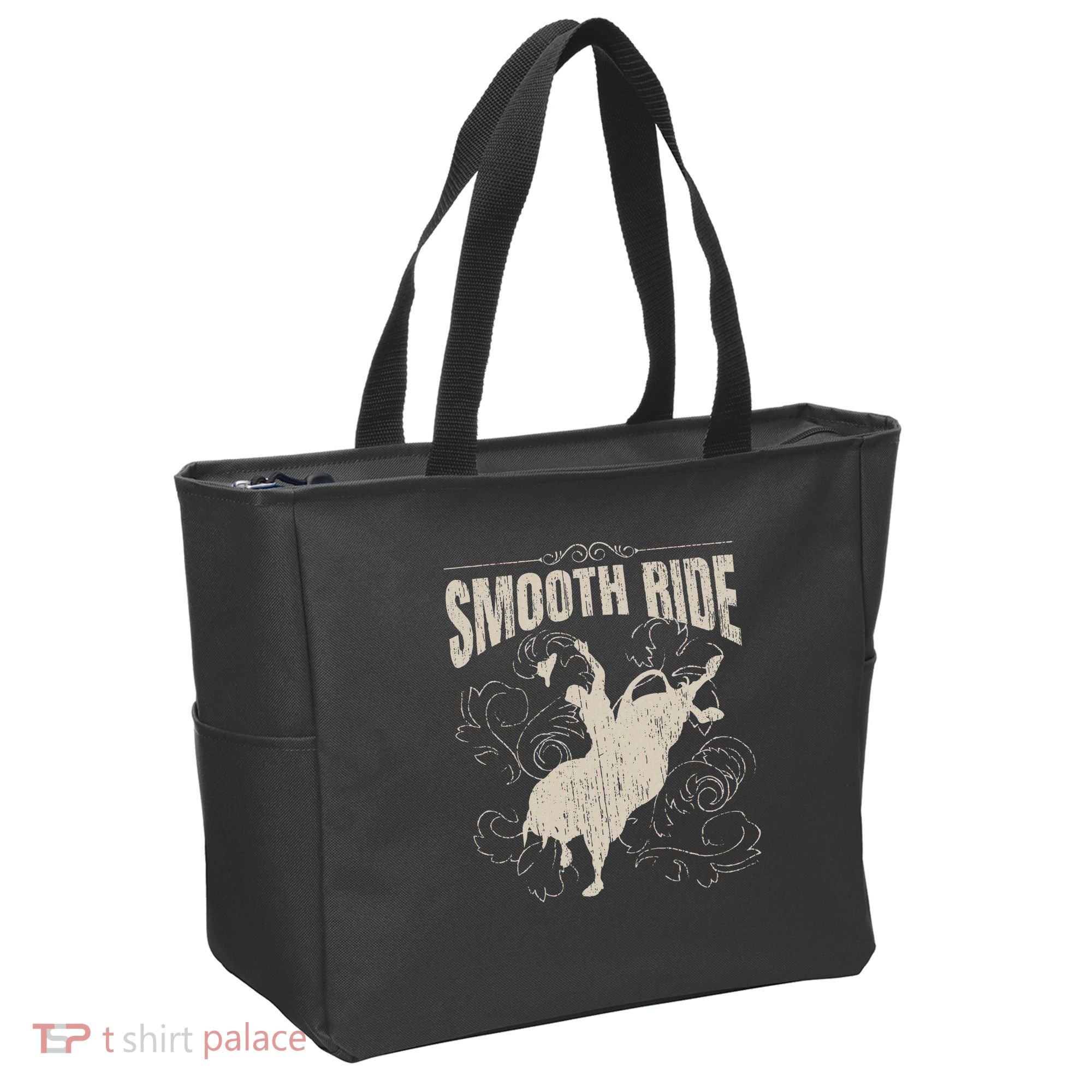 Smooth Ride Funny Rodeo Cool Bull Rider Cowboy Gift Tote Bag
