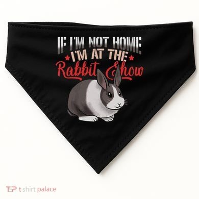 Show Rabbit For Dutch Rabbit Owner USA-Made Doggie Bandana