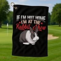 Show Rabbit For Dutch Rabbit Owner Golf Towel thumb 1