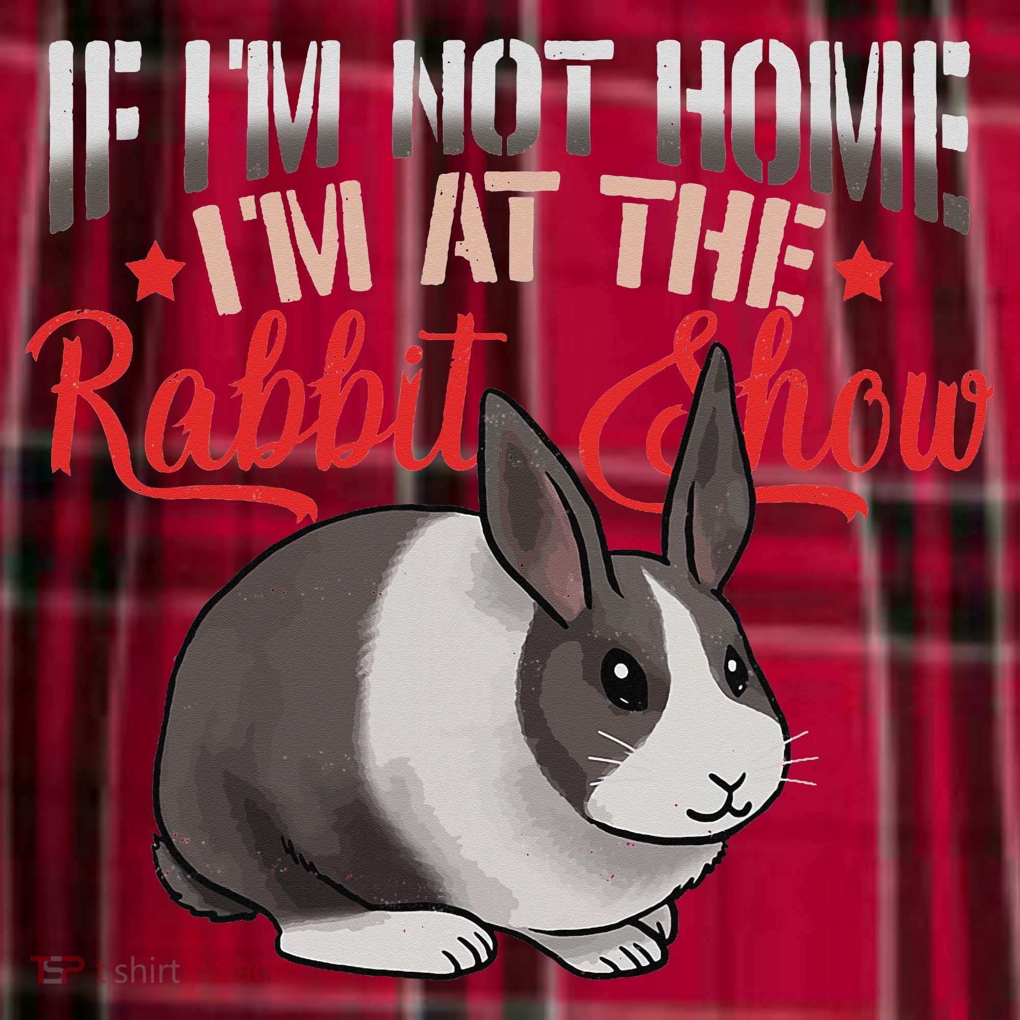Show Rabbit For Dutch Rabbit Owner Men's Flannel Plaid Pajama Pants