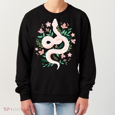Snake Reptile Flowers Poisonous Python Cobra Animal Gift Women's Sweatshirt