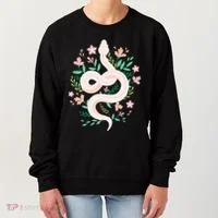 Snake Reptile Flowers Poisonous Python Cobra Animal Gift Women's Sweatshirt thumb 0