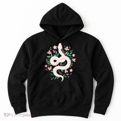 Snake Reptile Flowers Poisonous Python Cobra Animal Gift Hoodie