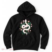Snake Reptile Flowers Poisonous Python Cobra Animal Gift Hoodie thumb 0