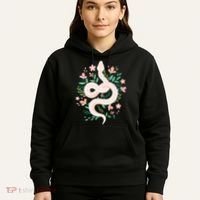 Snake Reptile Flowers Poisonous Python Cobra Animal Gift Hoodie thumb 5