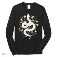 Snake Reptile Flowers Poisonous Python Cobra Animal Gift Long Sleeve Shirt thumb 0