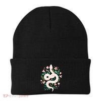 Snake Reptile Flowers Poisonous Python Cobra Animal Gift Beanie thumb 0