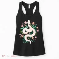 Snake Reptile Flowers Poisonous Python Cobra Animal Gift Women's Tank Top thumb 0