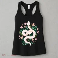 Snake Reptile Flowers Poisonous Python Cobra Animal Gift Women's Tank Top thumb 3