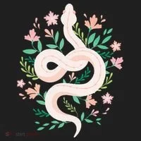 Snake Reptile Flowers Poisonous Python Cobra Animal Gift Hat thumb 2