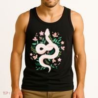 Snake Reptile Flowers Poisonous Python Cobra Animal Gift Tank Top thumb 3