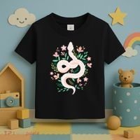 Snake Reptile Flowers Poisonous Python Cobra Animal Gift Toddler T-Shirt thumb 3