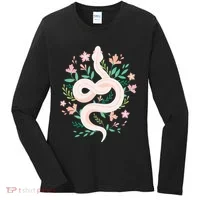 Snake Reptile Flowers Poisonous Python Cobra Animal Gift Women's Long Sleeve Shirt thumb 0