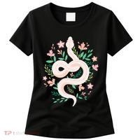 Snake Reptile Flowers Poisonous Python Cobra Animal Gift Women's T-Shirt thumb 0