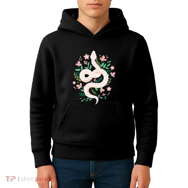 Snake Reptile Flowers Poisonous Python Cobra Animal Gift Kids Hoodie