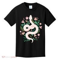 Snake Reptile Flowers Poisonous Python Cobra Animal Gift Kids T-Shirt thumb 0