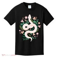 Snake Reptile Flowers Poisonous Python Cobra Animal Gift Kids T-Shirt thumb 0